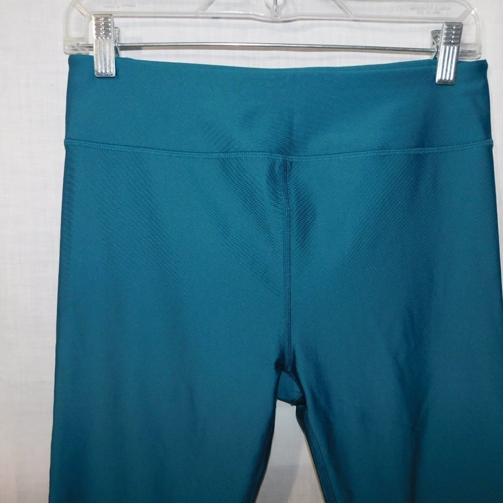 Under Armour HeatGear Teal Compression Crop Capri Leggings Womens M - Picture 3 of 8